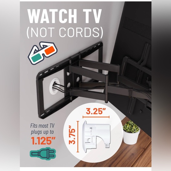 White In-Wall Cable Management Kit - Picture 6 of 10